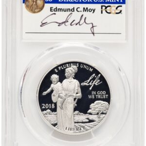 2018-W Modern Bullion Coins (2018-W Proof Platinum Eagle 1 oz FDI Ed Moy)