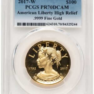 2017-W Modern Bullion Coins (2017-W G$100 American Liberty High Relief, DC Blue Gradient)