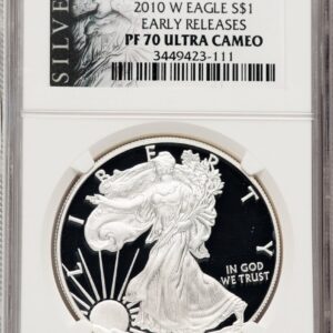 2010-W Modern Bullion Coins (2010-W Proof Silver Eagle 1 oz ER American Liberty Series Label)