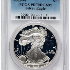 2003-W Modern Bullion Coins (2003-W Proof Silver Eagle 1 oz Blue Gradient)