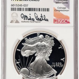 1998-P Modern Bullion Coins (1998-P Proof Silver Eagle 1 oz Mike Castle)