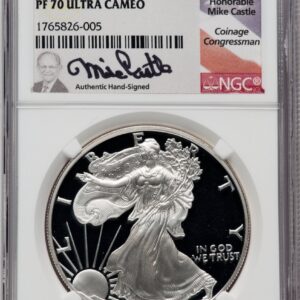 1997-P Modern Bullion Coins (1997-P Proof Silver Eagle 1 oz Mike Castle)
