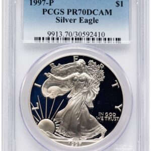 1997-P Modern Bullion Coins (1997-P Proof Silver Eagle 1 oz Blue Gradient)