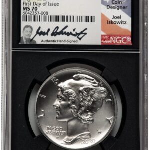 2020-W Modern Bullion Coins (2020-W Palladium Eagle 1 oz Burnished FDI Joel Iskowitz Blk Core)