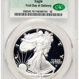 2023-W Modern Bullion Coins (2023-W Proof Silver Eagle 1 oz First Day Of Delivery)
