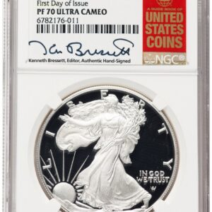 2023-W Modern Bullion Coins (2023-W Proof Silver Eagle Congratulations Set 1 oz FDI Kenneth Bressett Red Book)