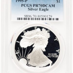 1995-P Modern Bullion Coins (1995-P Proof Silver Eagle 1 oz Blue Gradient)