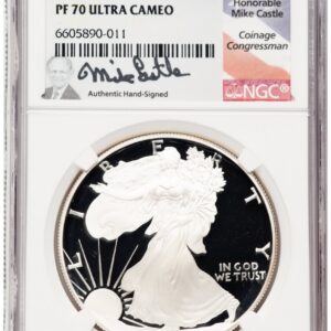 1995-P Modern Bullion Coins (1995-P Proof Silver Eagle 1 oz Mike Castle)