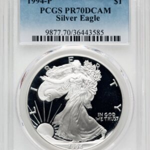 1994-P Modern Bullion Coins (1994-P Proof Silver Eagle 1 oz Blue Gradient)