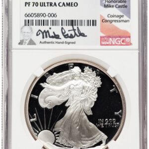 1994-P Modern Bullion Coins (1994-P Proof Silver Eagle 1 oz Mike Castle)