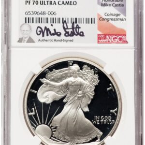 1990-S Modern Bullion Coins (1990-S Proof Silver Eagle 1 oz Mike Castle)