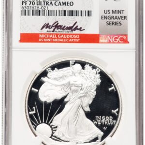 2021-S Modern Bullion Coins (2021-S TY2 Proof Silver Eagle 1 oz FDI Michael Gaudioso US Mint Engraver Series)