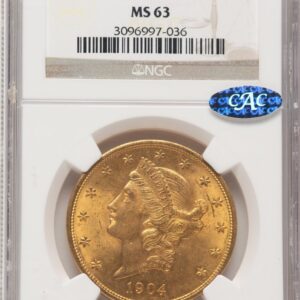 1904 Liberty Double Eagles (1904 $20 Liberty CAC)