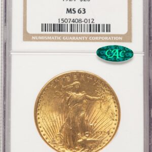 1924 Saint-Gaudens Double Eagles (1924 $20 Saint CAC)