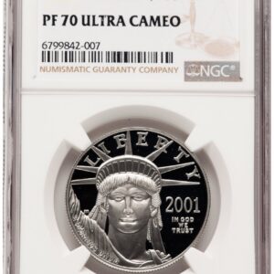 2001-W Modern Bullion Coins (2001-W Proof Platinum Eagle 1 oz Brown Label)