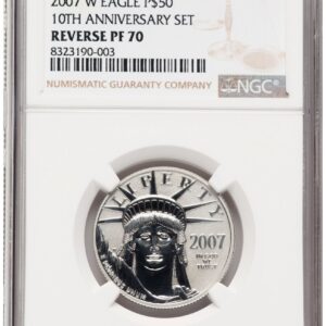 2007-W Modern Bullion Coins (2007-W Reverse Proof Platinum Eagle 1/2 oz Brown Label)