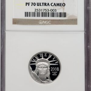 2008-W Modern Bullion Coins (2008-W Proof Platinum Eagle 1/4 oz Brown Label)