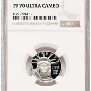 2005-W Modern Bullion Coins (2005-W Proof Platinum Eagle 1/4 oz Brown Label)