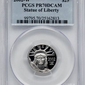 2002-W Modern Bullion Coins (2002-W Proof Platinum Eagle 1/4 oz Blue Label)