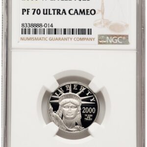 2000-W Modern Bullion Coins (2000-W Proof Platinum Eagle 1/4 oz Brown Label)