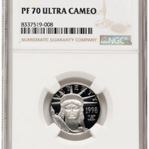 1998-W Modern Bullion Coins (1998-W Proof Platinum Eagle 1/4 oz Brown Label)