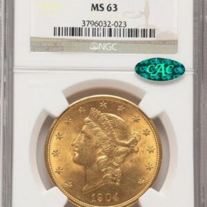 1904 Liberty Double Eagles (1904 $20 Liberty CAC)