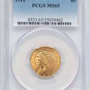 1912 Indian Half Eagles (1912 $5)