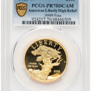 2023-W Modern Bullion Coins (2023-W G$100 American Liberty High Relief, DC Blue Gradient)