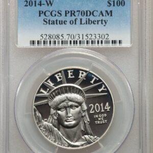 2014-W Modern Bullion Coins (2014-W Proof Platinum Eagle 1 oz Blue Gradient)