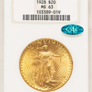 1928 Saint-Gaudens Double Eagles (1928 $20 CAC)