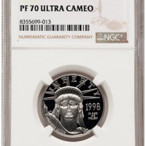 1998-W Modern Bullion Coins (1998-W Proof Platinum Eagle 1/2 oz Brown Label)