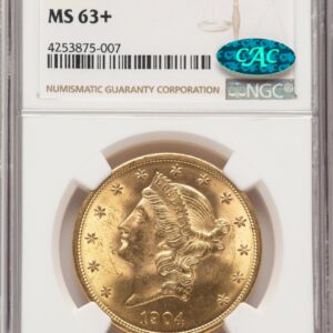 1904 Liberty Double Eagles (1904 $20 Liberty CAC NGC Plus)