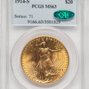 1914-S Saint-Gaudens Double Eagles (1914-S $20 CAC)