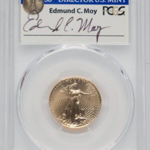 1997 Modern Bullion Coins (1997 $10 Quarter-Ounce Gold Eagle, Moy Ultra High Relief Signature, MS)