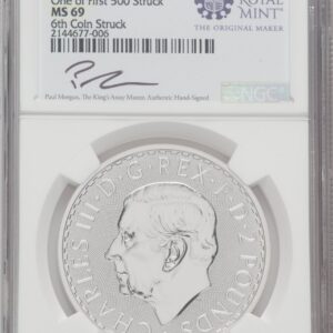 1000 Royal Succession (2023 G.B. S2 BRITANNIA-KC III OBVERSE 6TH COIN STRUCK)