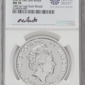 1000 Royal Succession (2023 G.B. S2 BRITANNIA 2 COIN KING AND QUEEN SET #14)