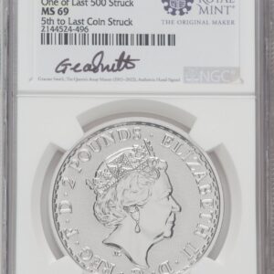 1000 Royal Succession (2023 G.B. S2 BRITANNIA 2 COIN KING AND QUEEN SET #5)