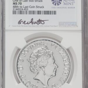 1000 Royal Succession (2023 G.B. S2 BRITANNIA 2 COIN KING AND QUEEN SET #48)