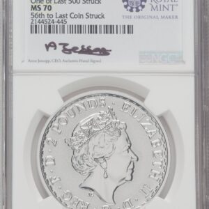 1000 Royal Succession (2023 G.B. S2 BRITANNIA 2 COIN KING AND QUEEN SET #56)