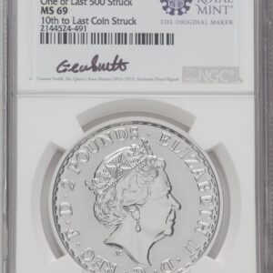 1000 Royal Succession (2023 G.B. S2 BRITANNIA 2 COIN KING AND QUEEN SET #10)