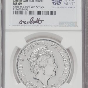 1000 Royal Succession (2023 G.B. S2 BRITANNIA 2 COIN KING AND QUEEN SET #45)