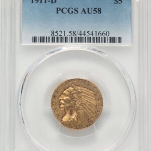 1911-D Indian Half Eagles (1911-D $5)