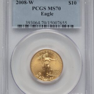 2008-W Modern Bullion Coins (2008-W Burnished Gold Eagle 1/4 oz Blue Label)