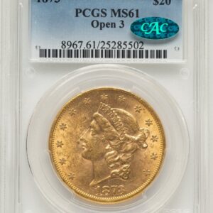 1873 Liberty Double Eagles (1873 $20 OPEN 3 CAC)