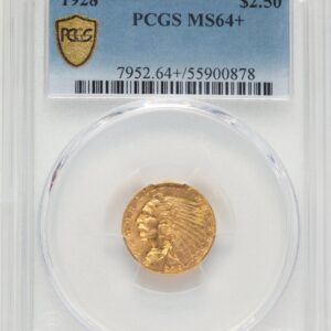 1928 Indian Quarter Eagles (1928 $2 1/2 PCGS Secure PCGS Plus)