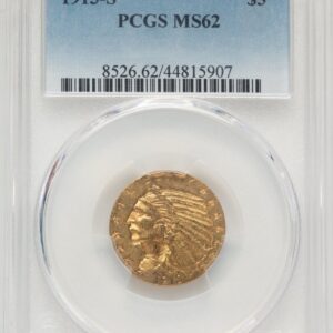 1913-S Indian Half Eagles (1913-S $5 Blue Gradient)