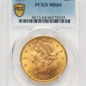 1890 Liberty Double Eagles (1890 $20 PCGS Secure)