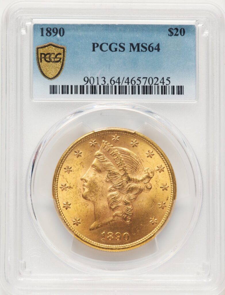 1890 Liberty Double Eagles (1890 $20 PCGS Secure)