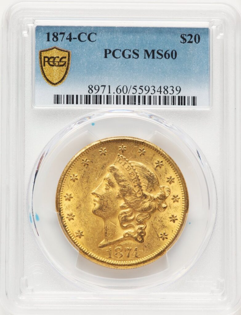 1874-CC Liberty Double Eagles (1874-CC $20 PCGS Secure)