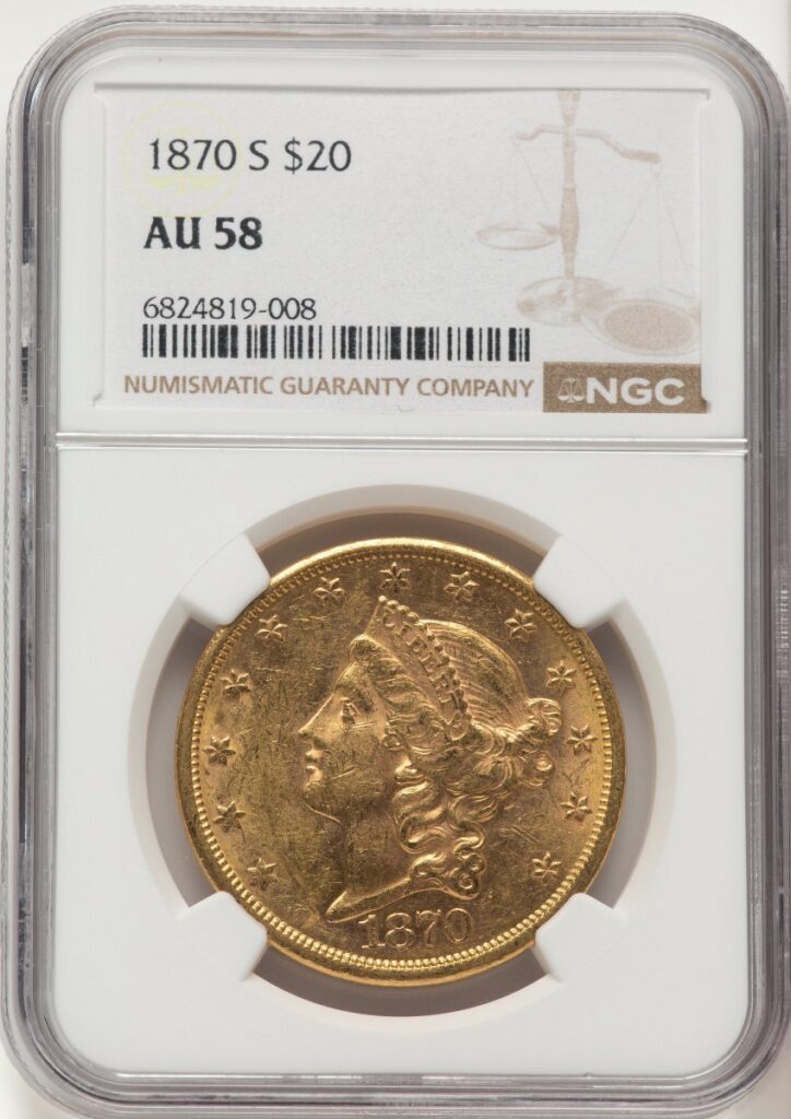 1870-S Liberty Double Eagles (1870-S $20)